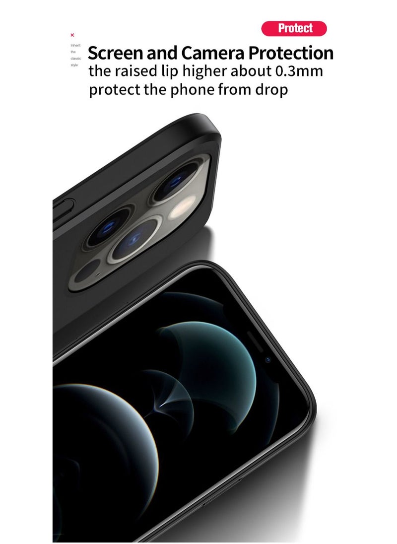 Color Fans - Cover for iPhone 13 Pro Max 6.7 inch Magnetic Case Moire Black - Image 1