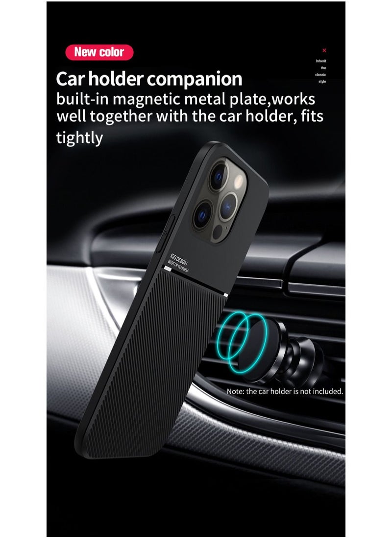 Color Fans - Cover for iPhone 13 Pro Max 6.7 inch Magnetic Case Moire Black - Image 1