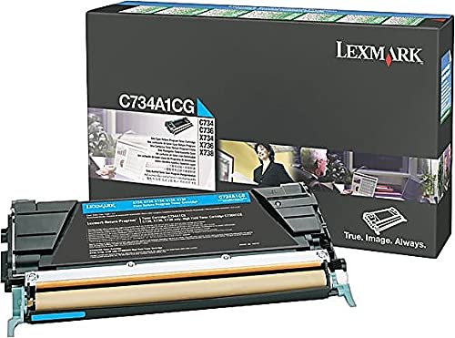 Lexmark™ C734A1CG Cyan Return Toner Cartridge - Image 2
