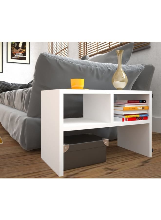 ريترو RA-T01 ترابيزة جانبية 40x60x30سم - أبيض - Image 1