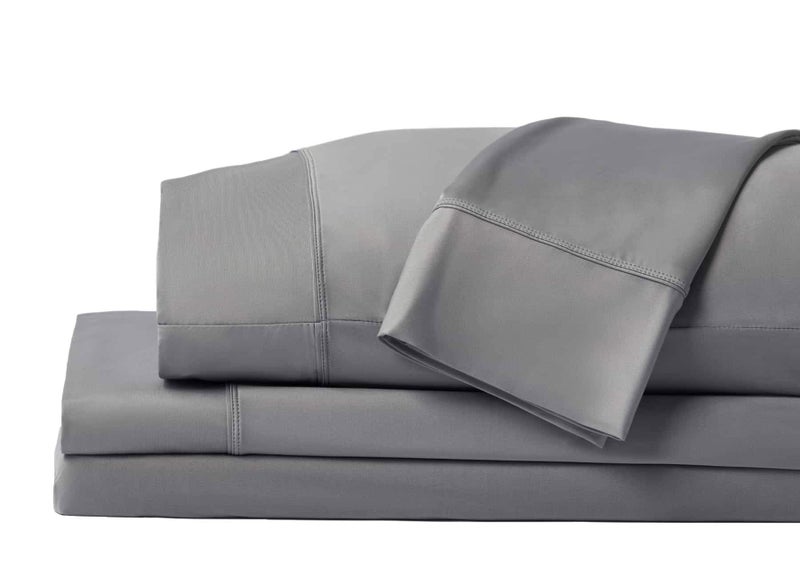 SHEEX - Original Performance Sheets Set (Twin/Twin XL) Graphite - Cooling Sheets - Moisture Wicking - 1 Flat Cooling Sheet, 1 Fitted Cooling Sheet, 1 Pillow Cover - Wrinkle Free - Sleep Aid - Image 1