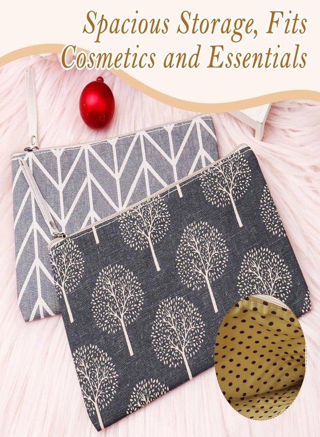 TecoKart® 2 Pcs Makeup Pouch Bag | Stylish Travel Pouches for Women | Multipurpose Cosmetic Organizer Bag for Makeup, Toiletries & Daily Essentials - Image 3