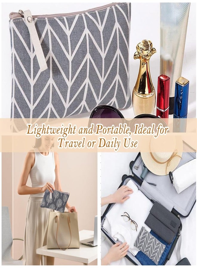 TecoKart® 2 Pcs Makeup Pouch Bag | Stylish Travel Pouches for Women | Multipurpose Cosmetic Organizer Bag for Makeup, Toiletries & Daily Essentials - Image 4