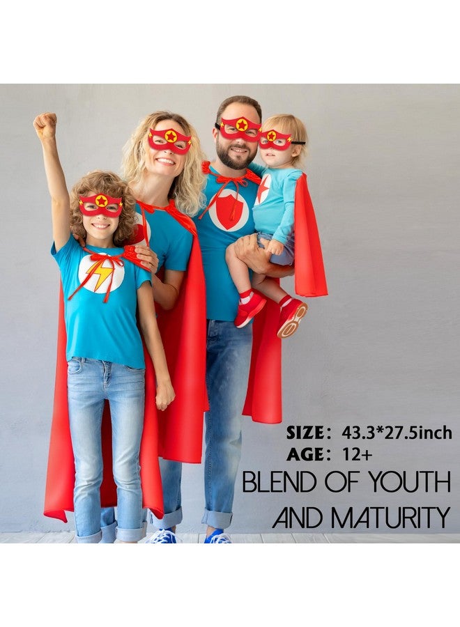 iROLEWIN Superhero Capes and Masks for Adults Bulk Super Hero Dress Up Costume Party Favors Games (10 Pack 4327.5inches)