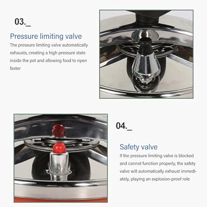 BusoTh 2L Stainless Steel Pressure Cooker 2 Liter Smart Pressure Cooker Canner Efficient And Fast Cooking Safety Electric Multicooker For Gasinduction Cookers - Image 4