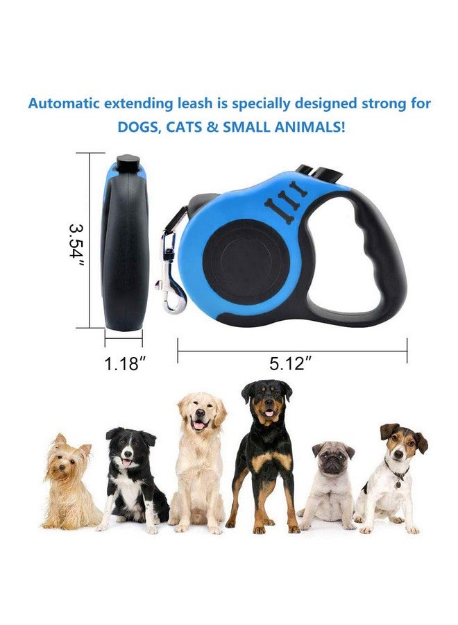 Gbivbe Retractable Dog Leash for Medium - Small Dogs and Cats 16.5FT Tangle Free, Heavy Duty Walking Leash with Anti Slip Handle, Pause and Lock Strong Nylon Tape, Store Dog Leash Retractable - Image 2
