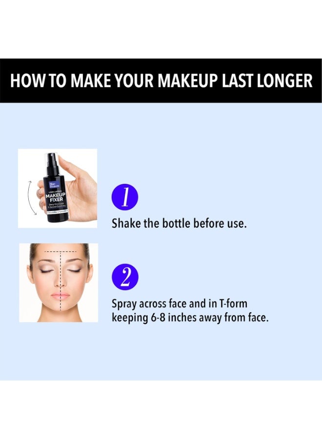 بلو هيفن مثبت مكياج بلو هيفن طويل الأمد | غني بالصبار وفيتامين هـ وفيتامين ب5 | بخاخ تثبيت مكياج خفيف الوزن وسريع الجفاف بلمسة نهائية غير لامعة، 60 مل - Image 2