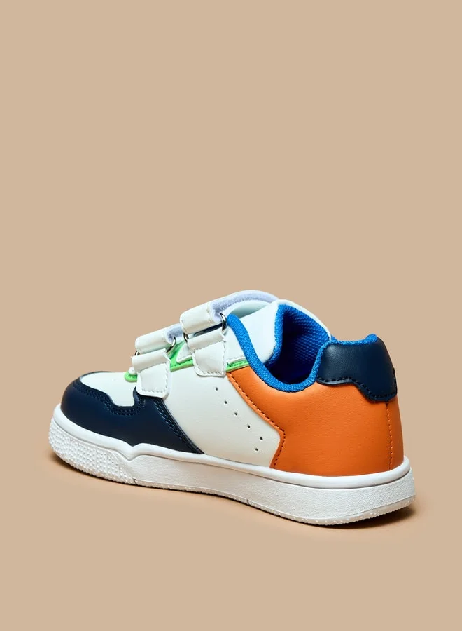 ال بي ال من شو اكسبرس Boys Panelled Sneakers with Hook and Loop Closure