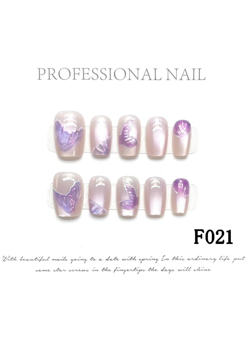 بينزو بيوتي بينزو جمال الأظافر اليدوية ، 10 قطعة ، مسمار الفن ، الاكريليك الأظافر ، الأظافر وهمية ، مجموعة فاخرة ، ديلوكس مسمار الفن ، اكسسوارات جديدة ، عرس الأظافر ، الأظافر الطرف . - Image 1