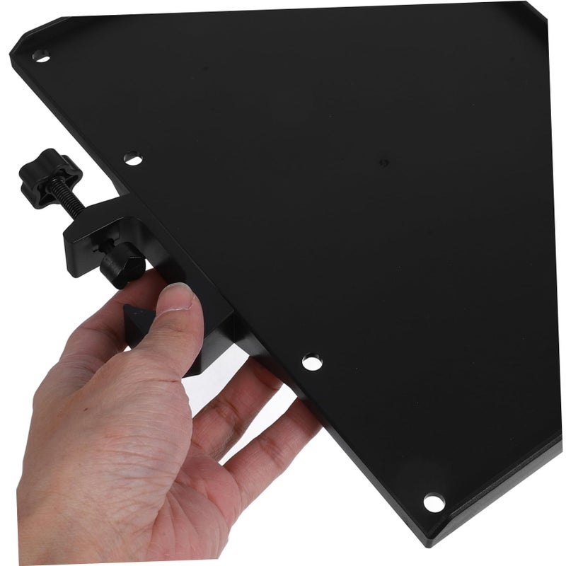 Adjustable Microphone Stand with Sound Card Holder and Display Tray for Live Streaming - Image 4