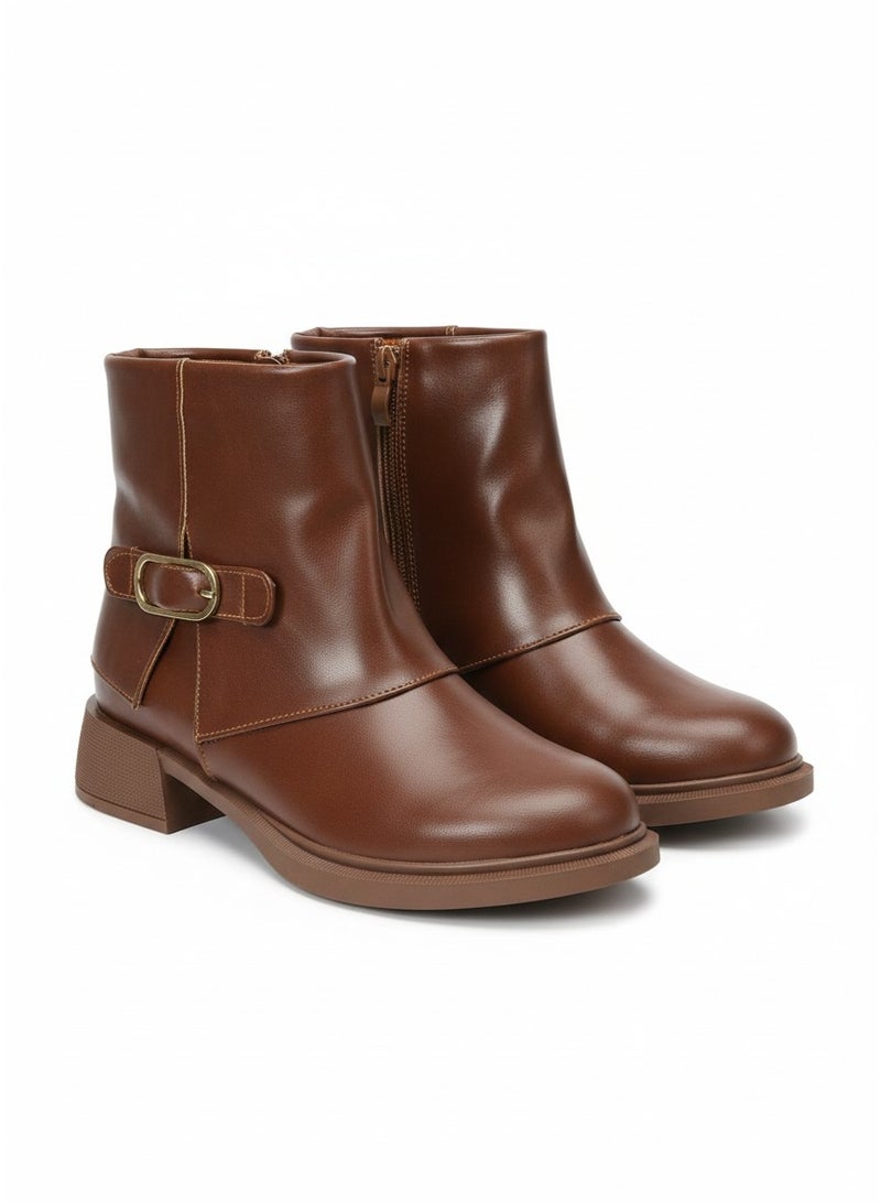 Vbranda Elegant Ankle Boot with Side Buckle B-58 - Image 3