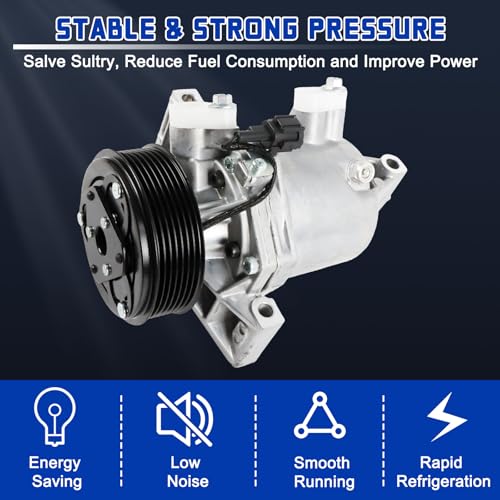 Kessocco 12V AC Compressor CO29099C CO 29099C 926001KC5A Air Conditioning Compressor Replacement for 2012-2014 Nissan Juke 1.6L, 2012-2019 Nissan Versa Note 1.6L, 2011 Nissan Versa 1.8L - Image 5