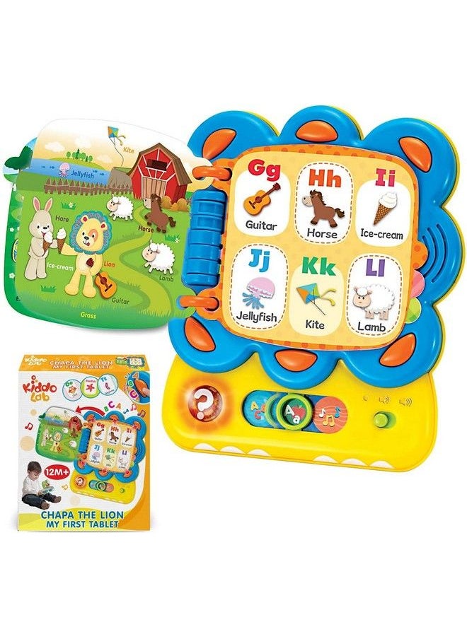 KiddoLab Words And Abc Learning For Toddlers 13 Years Old With Chapa The Lion Alphabet Book Interactive Sound Book With Melodies Fun Sounds & Light For Early Eduaction And Development  - Image 2