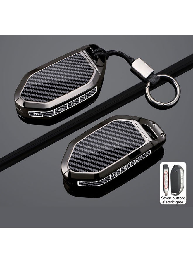 Metal car key protective cover suitable for Kia K3, Saitus 24, EV5, Lion Platinum, Tuojie, Yi Run, KX3, Ao Run, Zhi Run, car key shell case