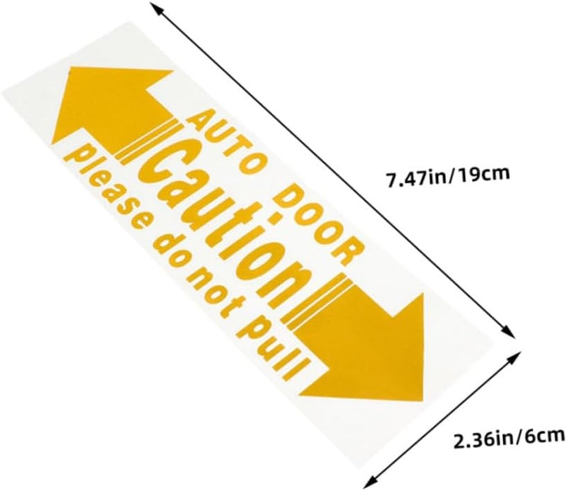 4pcs Car Door Warning Stickers Adhesive Auto Door Decals Yellow Anti-Collision Safety Caution Decals for Vehicle Exterior Protection - Image 2
