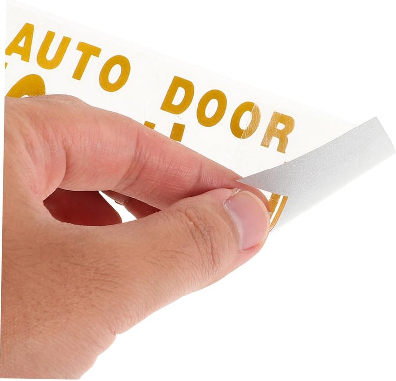 4pcs Car Door Warning Stickers Adhesive Auto Door Decals Yellow Anti-Collision Safety Caution Decals for Vehicle Exterior Protection - Image 3