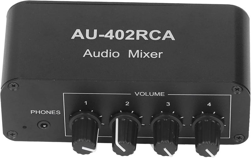 Audio Switcher 4 Way Stereo Sound Channel Splitter Selector Convenient Mini Exquisite Design for Home Entertainment - Image 1
