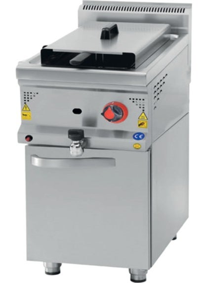 CSA Inox Karacasan Industrial 900 Series Cupboard 22 Liter Natural Gas Fryer 