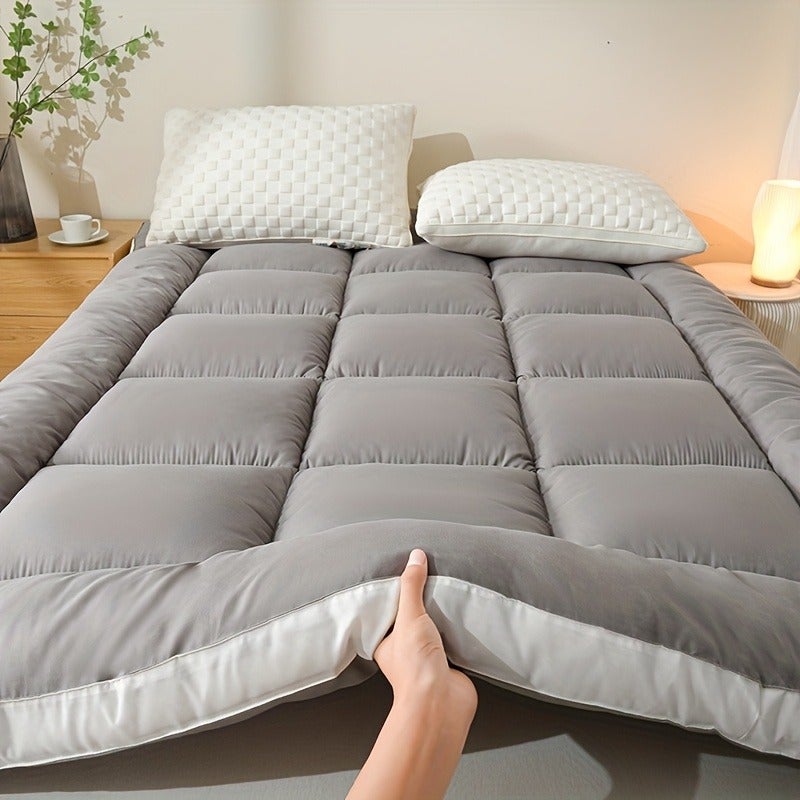 1pc Luxury Mattress Topper, Instant Warmth for Winter Cold Protection, Ultra-Soft, Comfortable, and ened Thermal Pad with Four-Corner Straps, Three-Dimensional Quilted Mattress Protector. Skin-Friendly, Breathable, and Fluffy, the Top Choice - Image 5