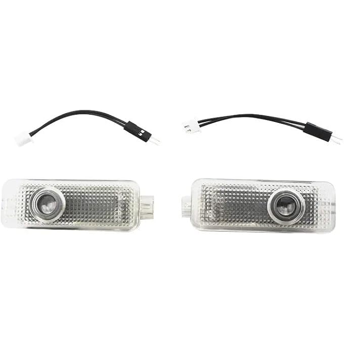 rayihni Car Door Lights Logo For Tesla Model 3YSX Led Puddle Lights Car Logo Projector Door Step Light Accessories Interior Lights 4Pcs - Image 3