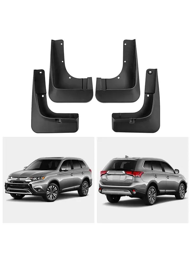 Black Mudguards Compatible With Mitsubishi Outlander 2015 2016 2017 2018 2019 2020 Protective Car Tire Mud Flap Set Wheel Cover Heavy Duty Off Road Accessories - Image 5
