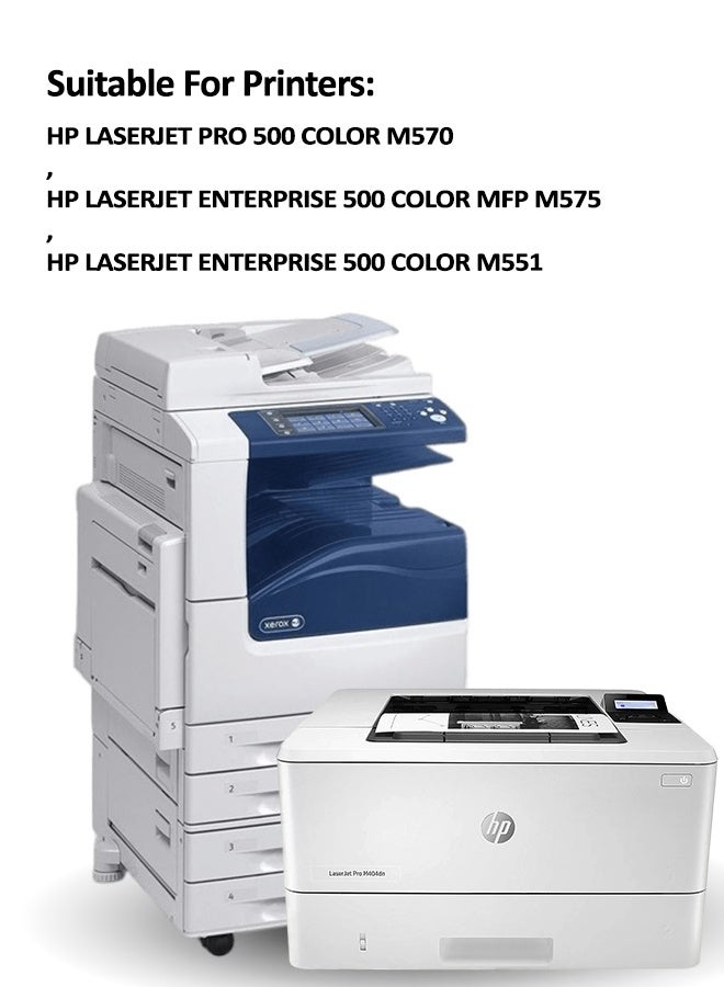 HP Genuine 4 Pack HP CE400YC-CE403YC Contract Toners 1BK,1C,1M,1Y (HP 507Y) 1BK,1C,1M,1Y - Image 2
