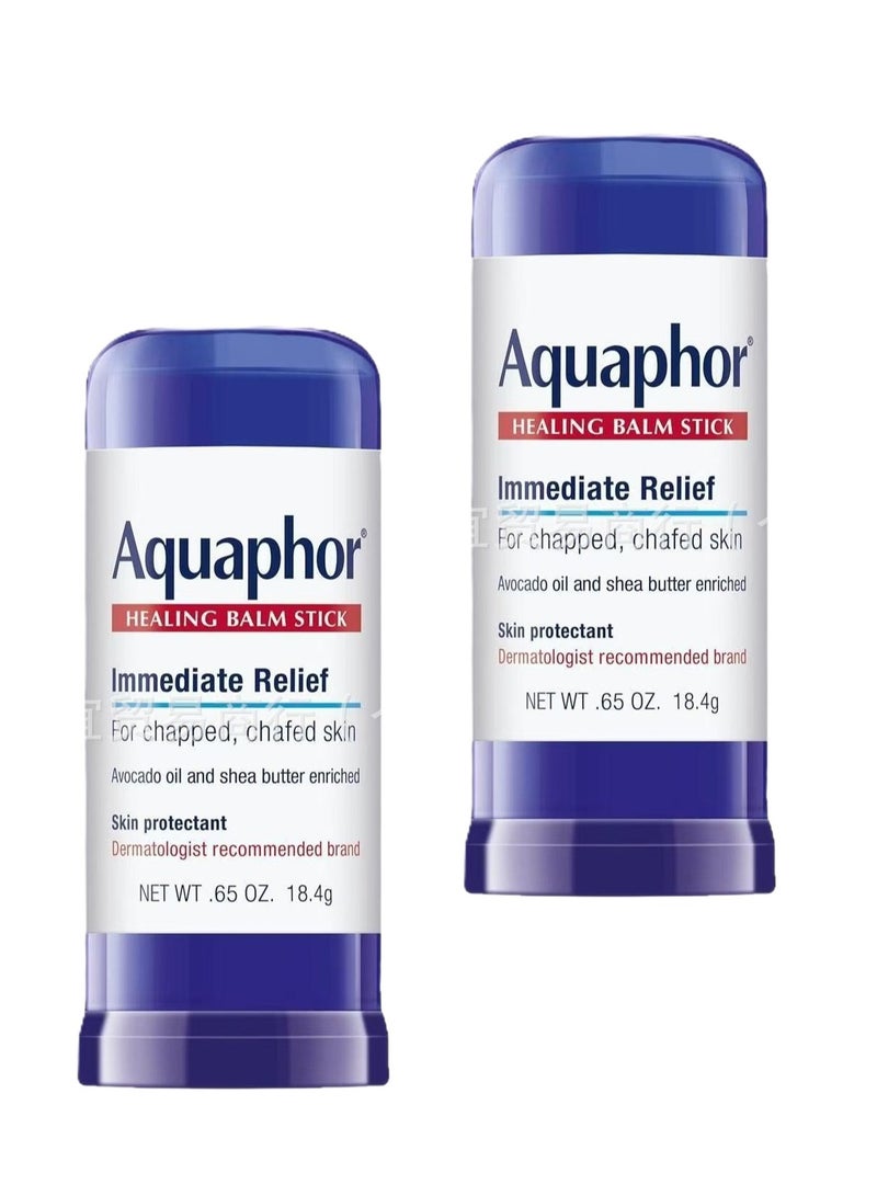 أكوافور عبوتان من مرهم الشفاء على شكل عصا، واقٍ للبشرة بزيت الأفوكادو وزبدة الشيا، هدايا للعناية الذاتية في العطلات، وزن كل عصا 0.65 أونصة - Image 1