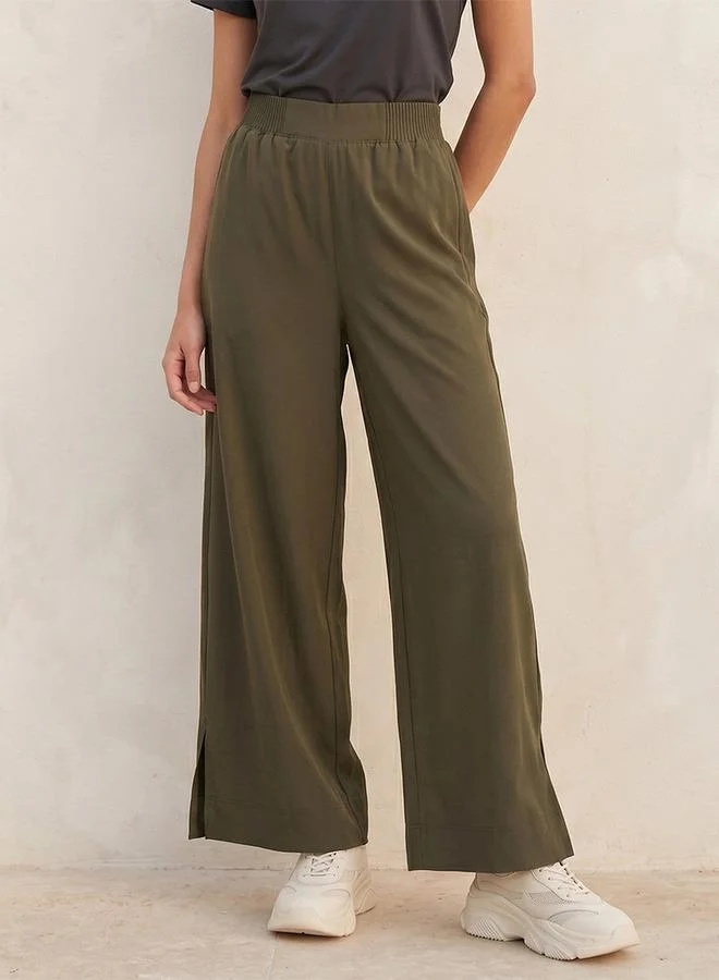 Splash Active Soft Touch 2-Way Stretch Wide Leg Track Pants