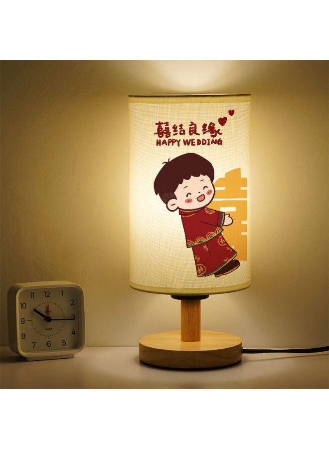 Wedding Gift Nightlight Engagement Decoration LED Lamp Wedding Bedside Lamp For Girlfriends-Color:Boys Like-customized Warm Light 3 Watt-led Light-standard  - Image 3