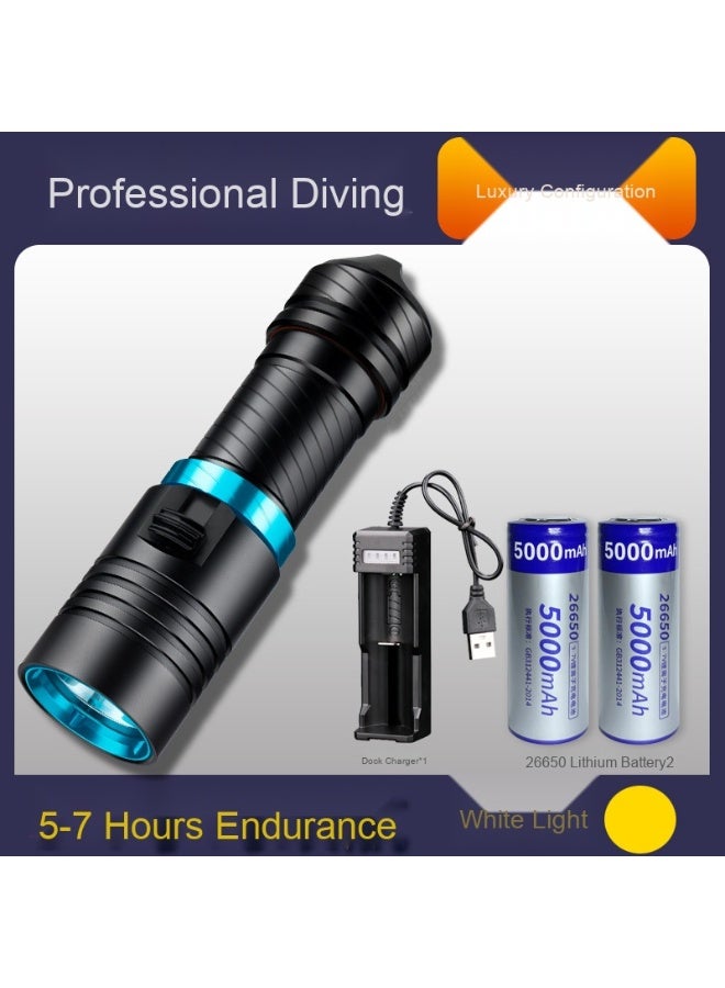 NIBEMINENT XM-L2 Waterproof Ultra Bright Diving Flashlight