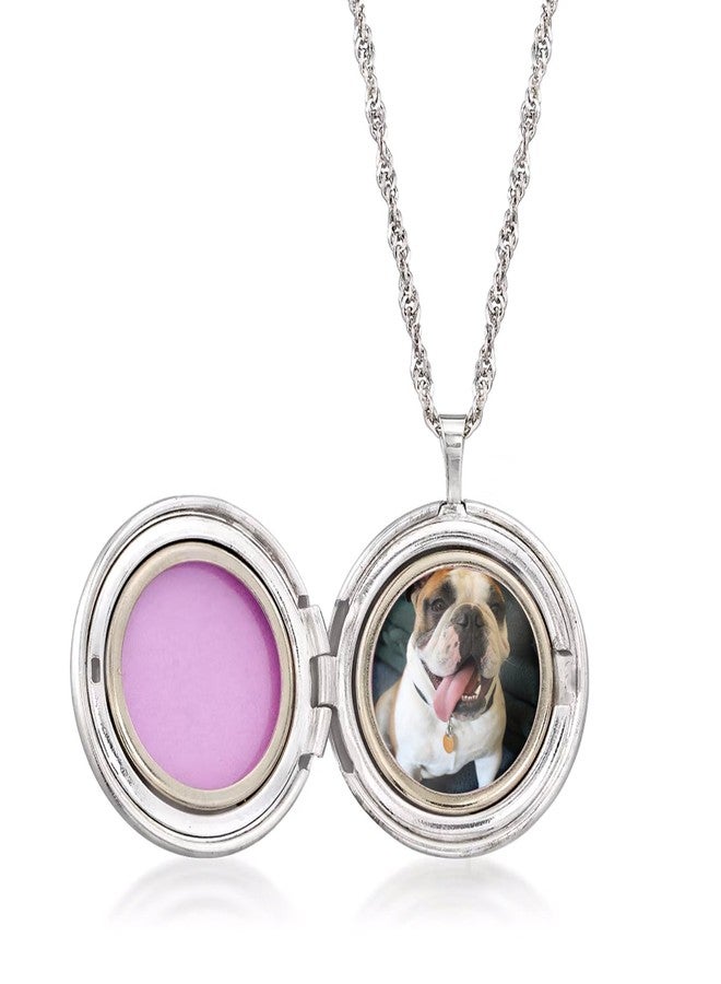 Ross-Simons Sterling Silver Tree Of Life Locket Necklace - Image 3