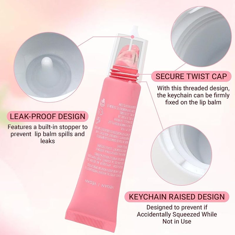 Lip Gloss Keychain for Summer Fridays 0.5 Oz Lip Balm keychain, lip gloss keychain, valentines day gifts（No Lip Balm） - Image 5