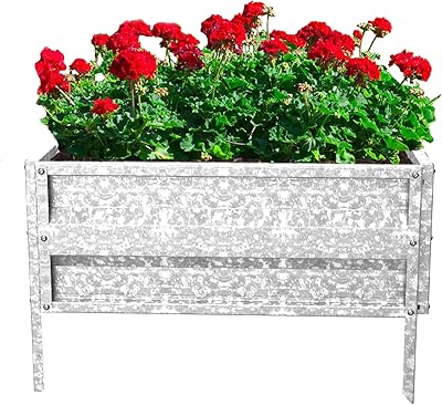 Pure Garden Pure Garden 996834YIP Raised Plant Holder Kit Garden Bed, White  - Image 1
