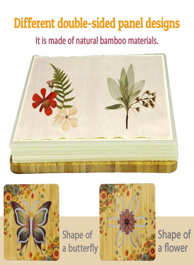Zoravell Microwave Flower Press Kit for Pressed Floral Art – 6.5”x6.5” Dual-Sided Design with Venting Holes, 5-Layer Capacity, DIY Pressed Flower Frame & Dried Flowers Crafts - Image 2
