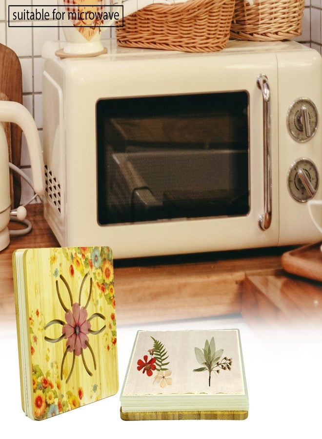 Zoravell Microwave Flower Press Kit for Pressed Floral Art – 6.5”x6.5” Dual-Sided Design with Venting Holes, 5-Layer Capacity, DIY Pressed Flower Frame & Dried Flowers Crafts - Image 3