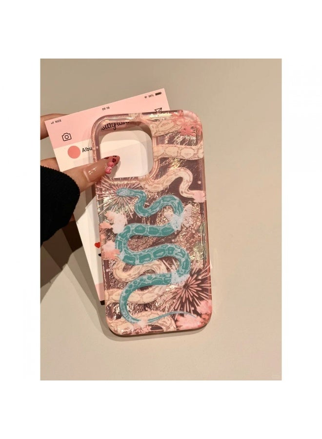 NIBEMINENT Snake Year Wealth Fortune Protective TPU Case Cover For iPhone 16 Plus