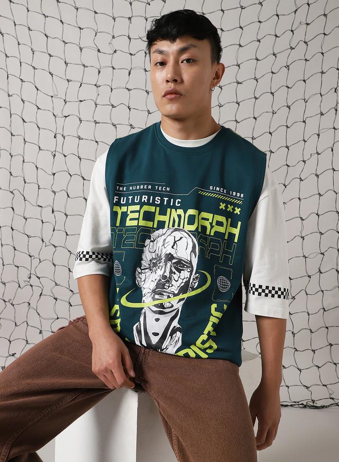 Hubberholme Graphic Print Sleeveless Relaxed Fit T-Shirt - Image 1