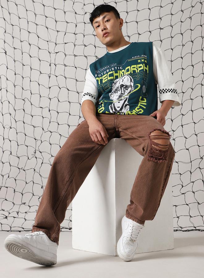 Hubberholme Graphic Print Sleeveless Relaxed Fit T-Shirt - Image 4