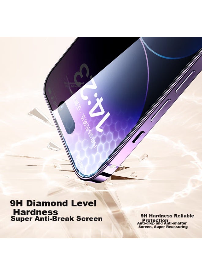 Smartdevil Privacy Tempered Glass Screen Protector For Iphone 14 Pro, Dust-free Chamber, Full Screen Coverage, Dustproof, Shockproof, Anti-fingerprint, Anti-peeping, 1 Piece - Image 3