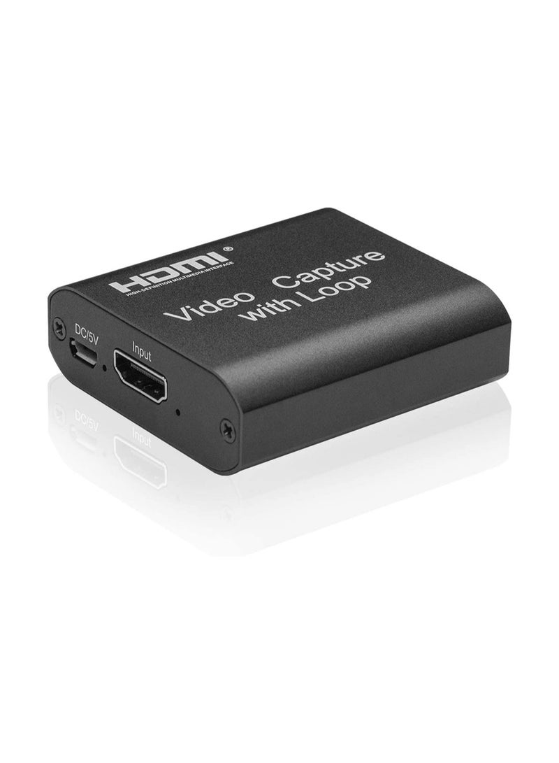 4K HDMI Video Capture Card 1080P Game USB Recorder to with Loop Output for Live Streaming Recording - Image 1