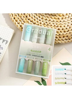 Kawaii Green Gradual Aesthetic Green Highlighter Set  - Image 1