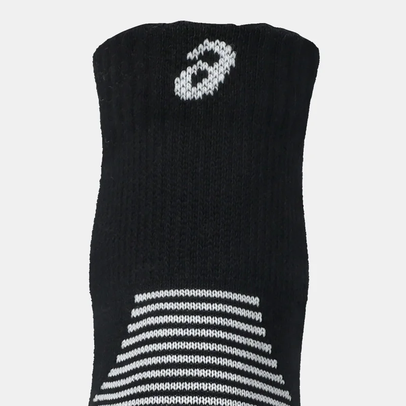Asics Black Cushioned Run Quarter Socks (2 Pairs)  | Best Price UAE