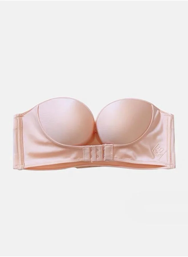 ستايلي Padded Non-Wired Front Hook and Eye Underband Push Up Bra