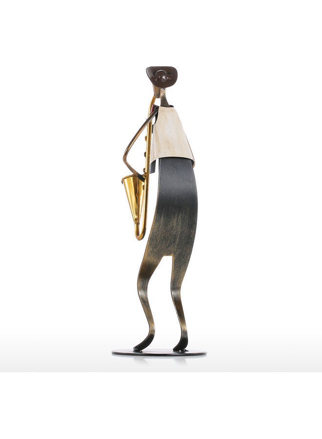 NIBEMINENT Saxophone Playing Iron Sculpture Multicolour - Image 3