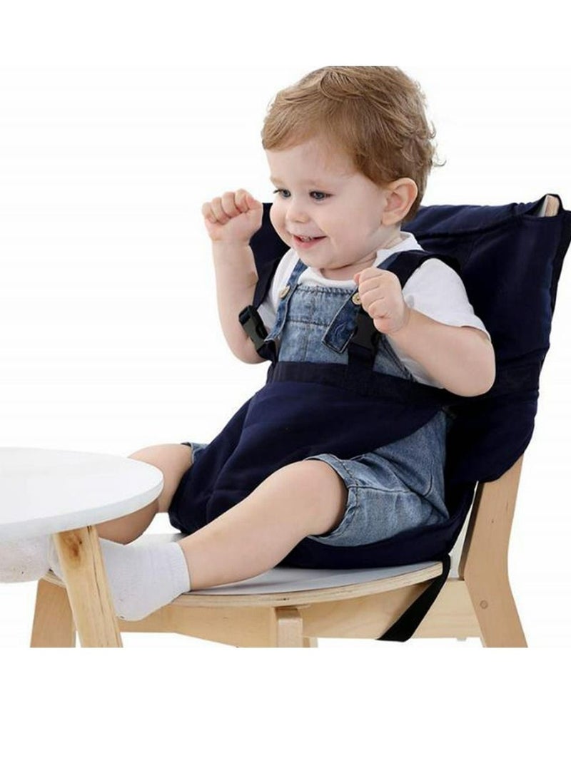 Cool Baby COOLBABY Baby Portable High Chair Travel Strap Seat Suitable For Toddler Feeding With Safe Washable Cloth Strap With Adjustable Shoulder Strap  - Image 1