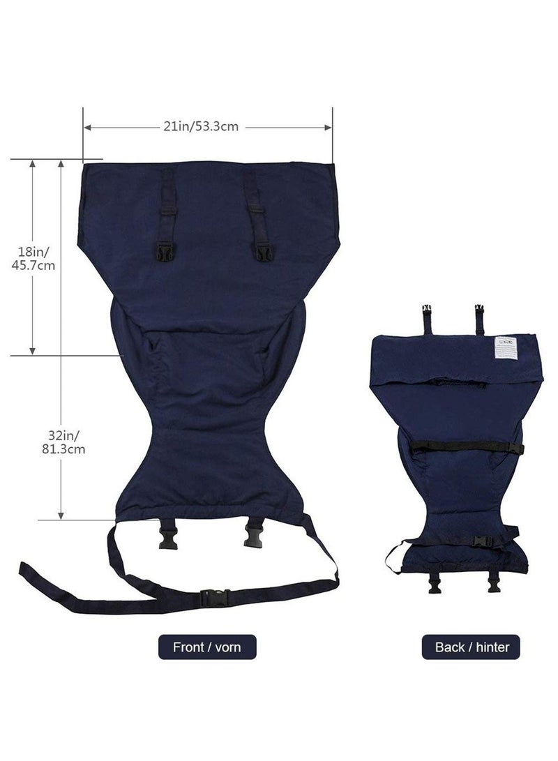 Cool Baby COOLBABY Baby Portable High Chair Travel Strap Seat Suitable For Toddler Feeding With Safe Washable Cloth Strap With Adjustable Shoulder Strap  - Image 5