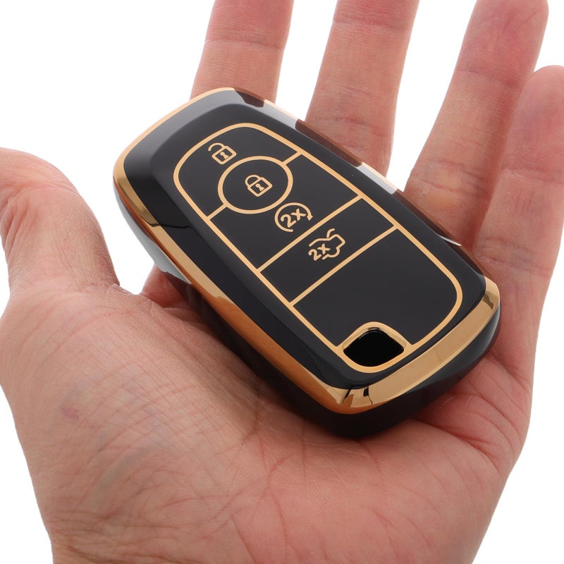 Ford Car Key Cover Protector Case TPU Black For Sedan Explorer Edge Fusion - Image 5