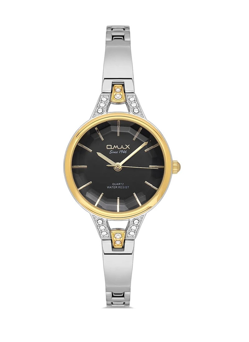 OMAX Omax Women's Silver Luxury Wrist Watch, Watches for Women, Stainless Watches, Luxury Steel Band, Round Dial, Waterproof Watch, 1 Year Warranty  - Image 1