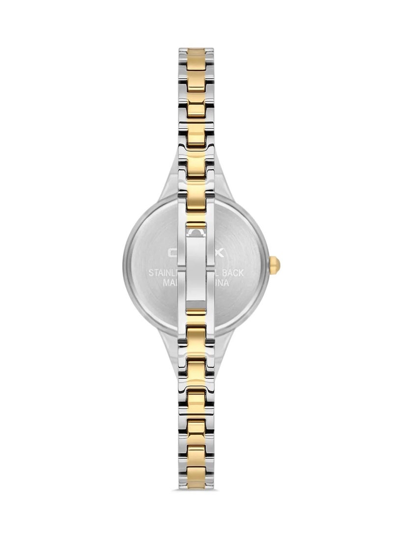 OMAX Omax Women's Silver Luxury Wrist Watch, Watches for Women, Stainless Watches, Luxury Steel Band, Round Dial, Waterproof Watch, 1 Year Warranty  - Image 3