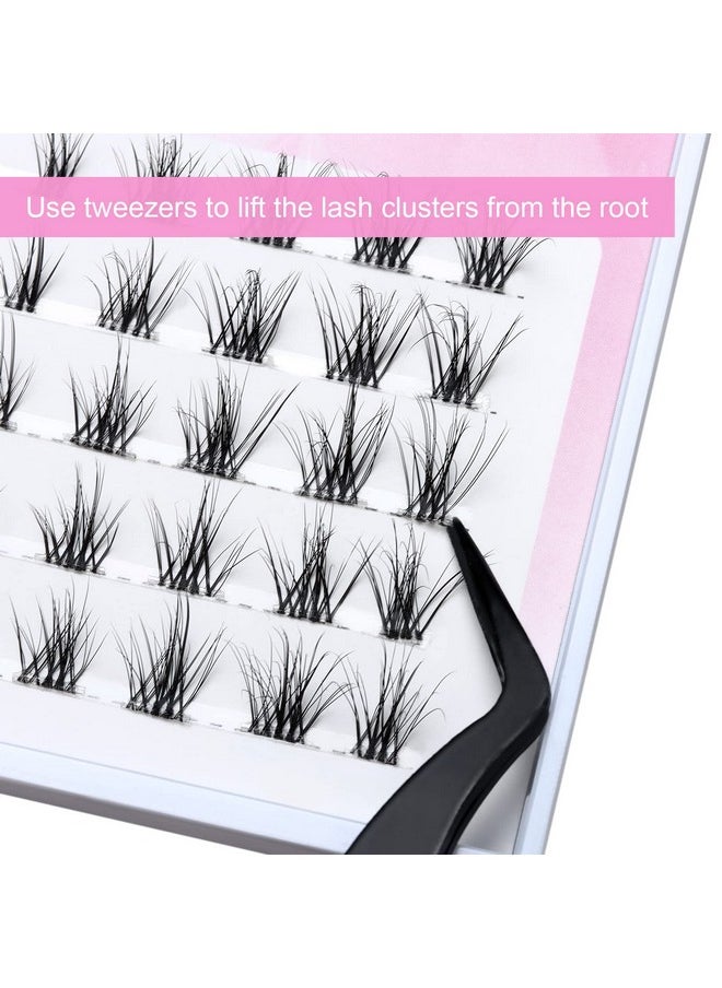 DSLONG - Manga Lashes Natural Look Individual Lash Wispy Silky Anime Eyelashes Cluster Japanese Cosplay False Eyelashes Reusable Look Like Extensions Diy At Home (Golden Branches) - Image 1